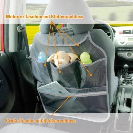 Best deal ⭐ Diago Auto Organizer Rückenlehnenschutz - Grau 🔔 4 Best deal ⭐ Diago Auto Organizer Rückenlehnenschutz - Grau 🔔 - Image 4