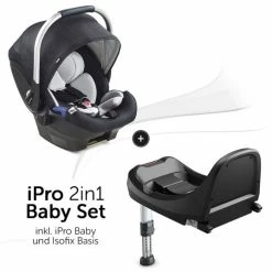 Top 10 🔥 Hauck Babyschale iPro Baby inkl. Isofix Basis iPro Base - i-Size (ab Geburt bis 18 Monate) inkl. Sitzverkleinerer - Caviar 🛒