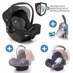 Best deal 💯 Joie Babyschale Gemm Gruppe 0+ - ab Geburt bis 15 Monate (ab Geburt - 13 kg) inkl. Sitzverkleinerer & Zubehörpaket - Shale - Collection 2022 🎉