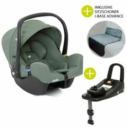 Brand new โญ Joie Babyschale i-Snug i-Size inkl. i-Base Advance & Autositz - Schutzunterlage - Laurel - Collection 2022 ๐