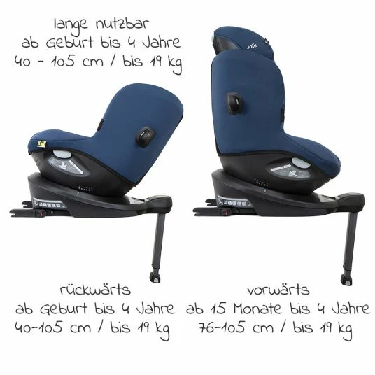 Budget ๐ Joie Reboarder-Kindersitz i-Spin 360 R i-Size - ab Geburt - 4 Jahre (40-105 cm) - Deep Sea - Collection 2022 ๐ 4 Budget ๐ Joie Reboarder-Kindersitz i-Spin 360 R i-Size - ab Geburt - 4 Jahre (40-105 cm) - Deep Sea - Collection 2022 ๐ - Image 4