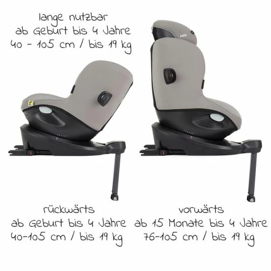 Cheap π€© Joie Reboarder-Kindersitz i-Spin 360 R i-Size - ab Geburt - 4 Jahre (40-105 cm) - Gray Flannel - Collection 2022 π 4 Cheap π€© Joie Reboarder-Kindersitz i-Spin 360 R i-Size - ab Geburt - 4 Jahre (40-105 cm) - Gray Flannel - Collection 2022 π - Image 4