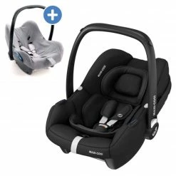 Brand new ๐ Maxi-Cosi Babyschale CabrioFix i-Size ab Geburt - 15 Monate (40-83 cm) & Zamboo Sommerbezug - Essential Black - Collection 2022 ๐