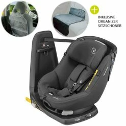 Top 10 😀 Maxi-Cosi Reboarder-Kindersitz AxissFix i-Size 360° 4 Monate-4 Jahre (61-105cm) Isofix,Sitzschoner,Organizer - Authentic Graphite - Collection 2022 😉