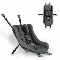 New 🎁 Qeridoo Babyschale für Qeridoo Fahrradanhänger - Dunkelgrau - Collection 2022 🔔