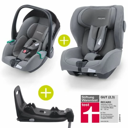 Top 10 🛒 Recaro 2 in 1 Kindersitz-Set Babyschale Avan & Reboarder Kio inkl. Isofixbase ab Geburt bis 4 Jahre - Prime - Silent Grey - Collection 2022 ⭐ 1 Top 10 🛒 Recaro 2 in 1 Kindersitz-Set Babyschale Avan & Reboarder Kio inkl. Isofixbase ab Geburt bis 4 Jahre - Prime - Silent Grey - Collection 2022 ⭐