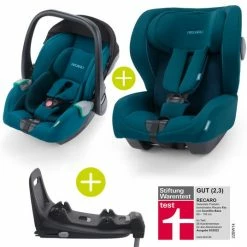 Best reviews of 😀 Recaro 2 in 1 Kindersitz-Set Babyschale Avan & Reboarder Kio inkl. Isofixbase ab Geburt bis 4 Jahre - Select - Teal Green - Collection 2022 👍
