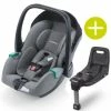 Promo 👏 Recaro Babyschalen-Set Avan i-Size 45 cm - 83 cm / bis max. 15 Monate inkl. Isofix-Base - Prime - Silent Grey - Collection 2022 🧨