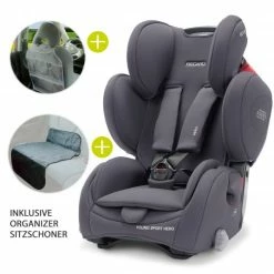 Buy ⌛ Recaro Kindersitz Young Sport Hero Gruppe 1/2/3 - ab 9 Monate - 12 Jahre ( 9-36 kg) + Zubehörpaket - Core - Simply Grey - Collection 2022 ⭐