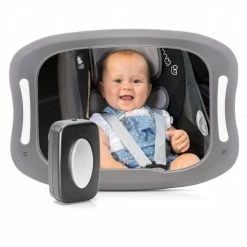 Outlet 🎁 Reer LED Auto-Sicherheitsspiegel mit Licht - BabyView - Anthrazit 😍
